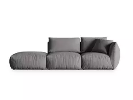 Kairinė modulinė sofa, Chris, 3 vietų, 315x100x80, smėlio spalvos