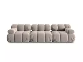 Velvet modulinė sofa, Bellis, 3 vietų, 282x94x70, kapučino spalvos