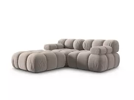 Velvet modulinė sofa, Bellis, 3 vietų, 188x188x70, kapučino spalvos