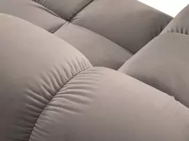 Velvet dešininė modulinė sofa, Bellis, 4 sėdimos vietos, 282x94x70, kapučino spalvos