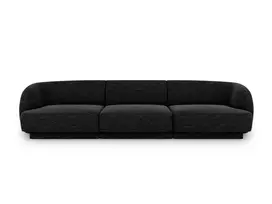 Sofa, Miley, 3 vietų, 255x90x70, antracito spalvos