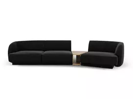 Dešinė modulinė sofa, Miley, 3 vietų, 303x126x70, antracito spalvos