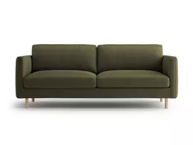 Velvet sofa, Eden, 3 vietų, 173x92x90, samanų žalumo melanžas