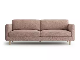 Sofa, Eden, 4 vietų, 209x92x90, rožinio melanžo spalvos