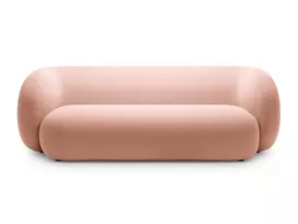 Velvet modulinė sofa, Kate, 3 vietų, 213x99x76, rožinė