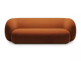 Velvet modulinė sofa, Kate, 3 vietų, 213x99x76, terakota