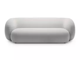 Velvet modulinė sofa, Kate, 3 vietų, 213x99x76, šviesiai pilka