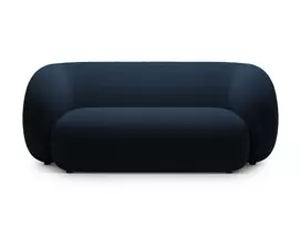 Velvet modulinė sofa, Kate, 2 vietų, 183x99x76, karališkos mėlynos spalvos