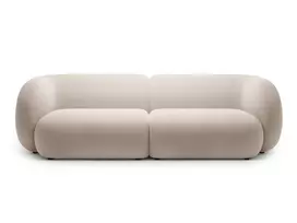 Velvet modulinė sofa, Kate, 4 vietų, 243x99x76, smėlio spalvos
