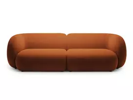 Velvet modulinė sofa, Kate, 4 vietų, 243x99x76, terakota