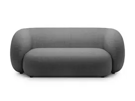 Modulinė sofa, Kate, 2 vietų, 183x99x76, tamsiai pilka
