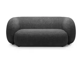 Modulinė sofa, Kate, 2 vietų, 183x99x76, tamsiai pilka melanžo spalva