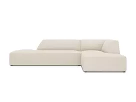 Modulinė kampinė sofa - dešinė, Ruby, 4 sėdimos vietos, 273x180x69, šviesiai smėlio spalvos