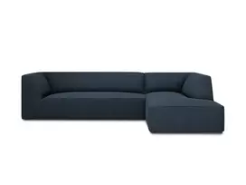 Modulinė kampinė sofa - dešinė, Ruby, 4 sėdimos vietos, 273x180x69, tamsiai mėlyna