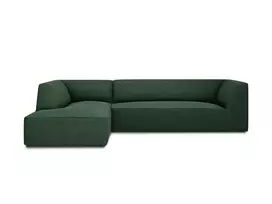 Modulinė kampinė sofa - kairė, Ruby, 4 sėdimos vietos, 273x180x69, žalia