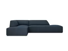 Modulinė kampinė sofa - kairė, Ruby, 4 sėdimos vietos, 273x180x69, tamsiai mėlyna
