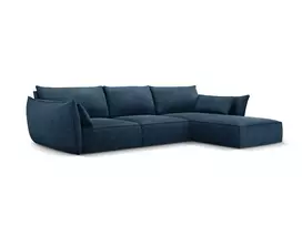 Kampinė Sofa - dešinė, Kaelle, 4 vietų, 308x171x85, karališkoji mėlyna