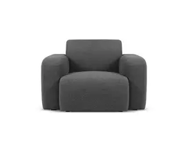 Boucle fotelis, Molino, 1 sėdynė, 105x95x72, tamsiai pilkas