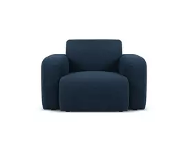 Boucle fotelis, Molino, 1 sėdynė, 105x95x72, tamsiai mėlynas