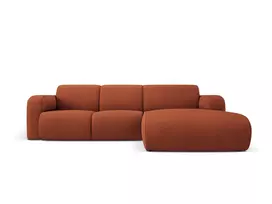 Kampinė Sofa - dešinė, Molino, 4 vietų, 250x170x72, oranžinė