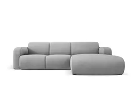 Kampinė Sofa - dešinė, Molino, 4 sėdimos vietos, 250x170x72, šviesiai pilka