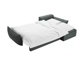 Kampinė Sofa lova - dešinė su patalynės dėže, Kaelle, 4 sėdimos vietos, 252x165x87, karališkoji mėlyna
