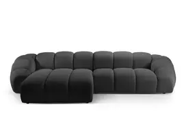 Kampinė sofa - kairė, Diana, 4 sėdimos vietos, 334x182x72, espreso spalvos