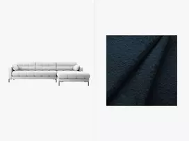 Kampinė Sofa - dešinė, Mamaia, 5 vietų, 293x185x75, tamsiai mėlyna
