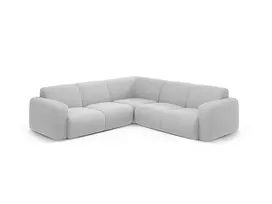 Kampinė sofa, Molino, 5 vietų, 252x252x75, šviesiai pilka