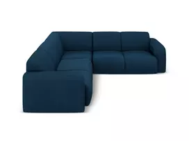 Kampinė sofa, Molino, 5 vietų, 252x252x75, karališkoji mėlyna