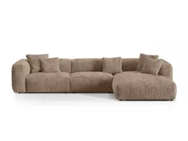 Modulinė kampinė sofa - dešinė, Martina, 3 sėdimos vietos, 330x176x75, Acorn