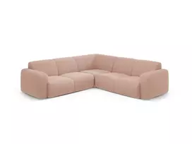 Kampinė sofa, Molino, 5 vietų, 252x252x75, rausvos spalvos
