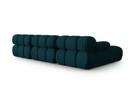 Modulinė kampinė sofa - kairė, Bellis, 4 sėdimos vietos, 282x155x70, tamsiai mėlyna