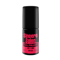 Gelinis nagų lakas "Sincero Salon", 6ml, FIERY RED, 3686