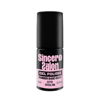 Rubber bazė "Sincero Salon", Glitter Crystal Pink, 6ml
