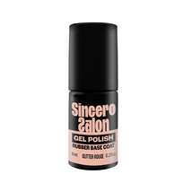Rubber bazė "Sincero Salon", Glitter rouge, 6ml