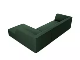 Modulinė kampinė sofa - dešinė, Ruby, 4 sėdimos vietos, 273x180x69, žalia