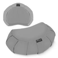 Jogos pagalvė ZAFU 4FIZJO, pilka, pusmėnulio formos, meditacijos pagalvė, yoga cushion, sėdėjimo pagalvė, meditacijai, treniruotėms
