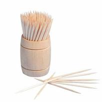 Dantų krapštukai 6,8 cm mediniame dozatoriuje 200 vnt.