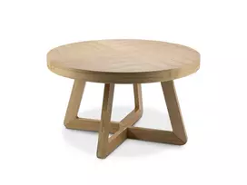 Išskleidžiamas stalas, Dustin, 8 vietų, 130/230x130x76, natūralaus ąžuolo