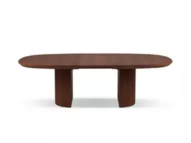 Išskleidžiamas stalas, Nido, 12 vietų, šviesiai rudas, 200/300x110x75, tamsaus ąžuolo ir tamsaus rudo ąžuolo spalvos.