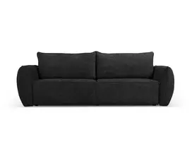 Sofa lova su patalynės dėže, Kaelle, 3 sėdimos vietos, 244x97x91, juoda