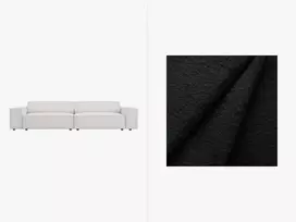 Modulinė sofa Boucle, Jodie, 4 sėdimos vietos, 244x102x70, juoda