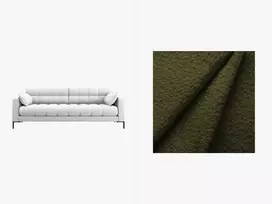 Sofa, Mamaia, 4 vietų, 217x96x75, tamsiai alyvuogių žalia