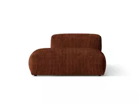 Kairinė sofa, Martina, 2 sėdimos vietos, 133x106x75, plytų imitacija