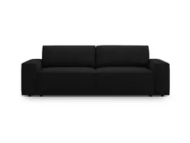 Boucle Sofa lova su patalynės dėže, Jodie, 3 sėdimos vietos, 247x107x86, juoda