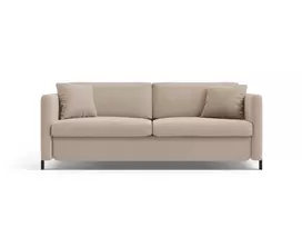 Velvet Sofa lova, Gloria, 3 sėdimos vietos, 202x102x80, smėlio spalvos