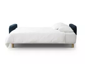Sofa lova su patalynės dėže, Elen, 3 sėdimos vietos, 231x106x86, tamsiai mėlyna