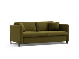 Velvet Sofa lova, Gloria, 3 sėdimos vietos, 202x102x80, žalia