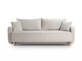 Sofa lova su patalynės dėže, Elen, 3 sėdimos vietos, 231x106x86, smėlio spalvos